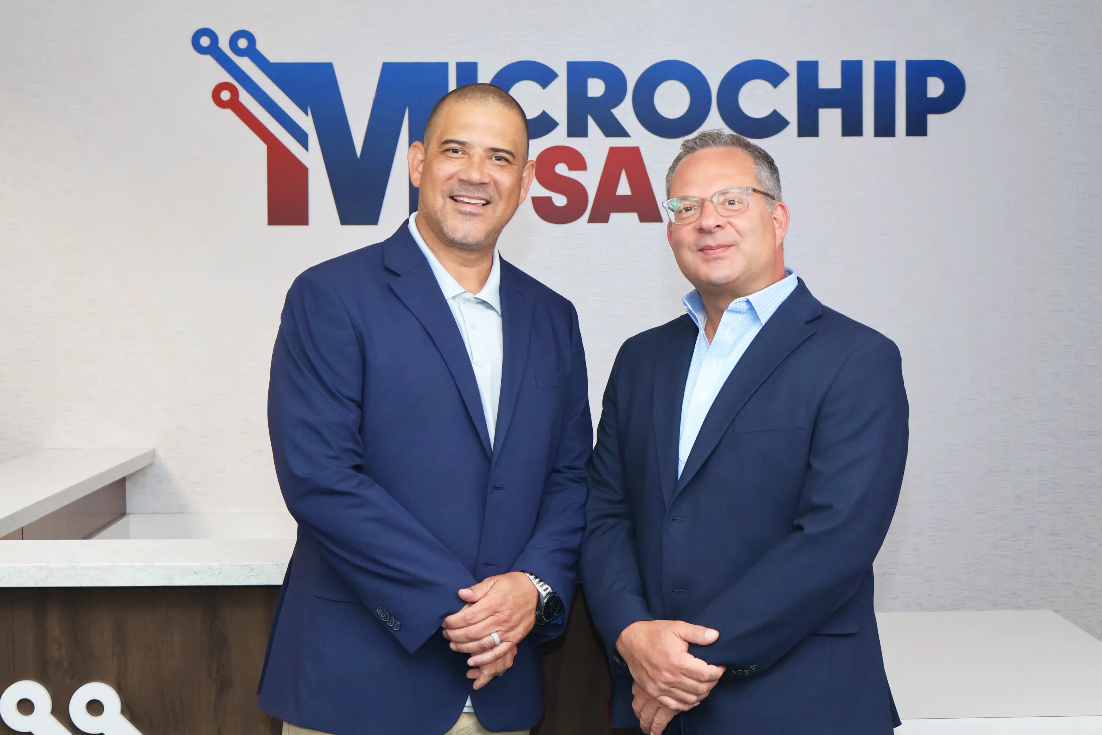 Microchip USA President Kirk Wehby and CEO Paul Spuler
